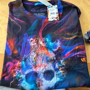 Robert Graham Aurora Skull shirt. NWT size L